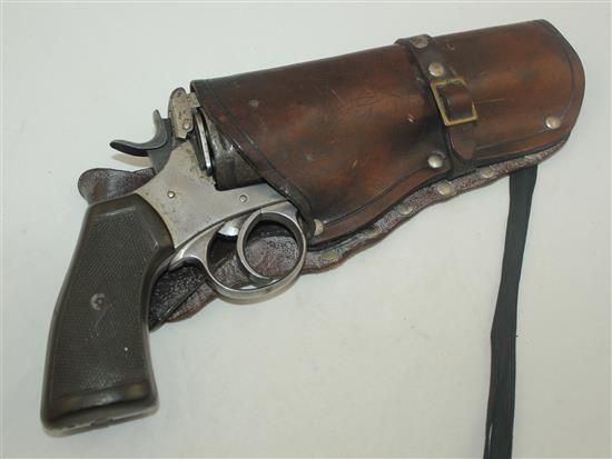 A Webley Mark VI 1916 revolver,